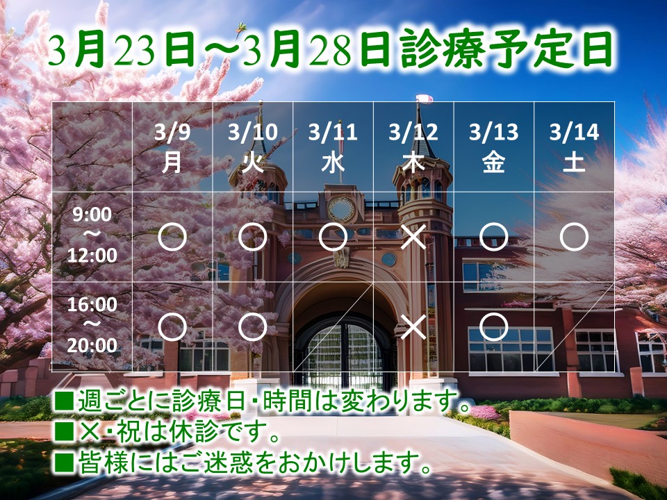 3月23日-3月28日